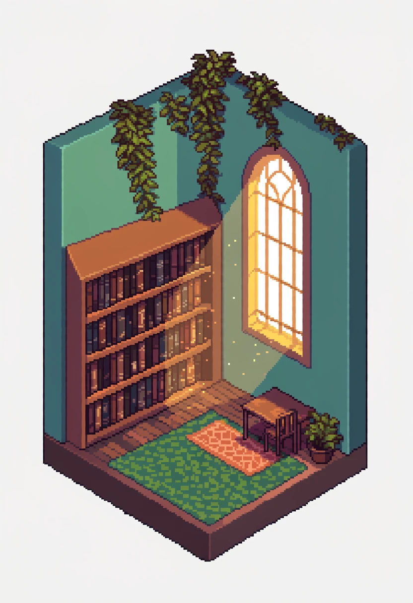 Isometric pixel environment