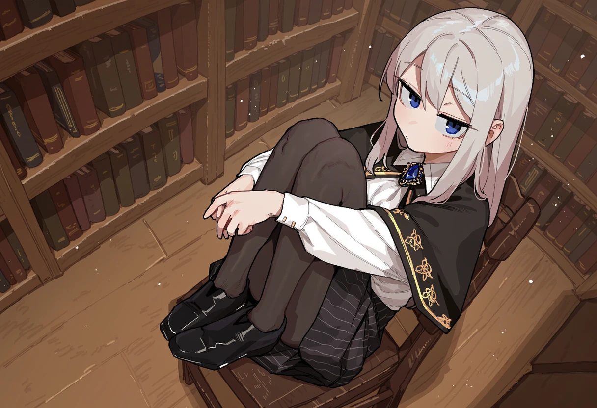 Library · flat-color illustration